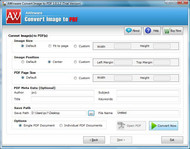 Multipage TIFF image to PDF converter screenshot